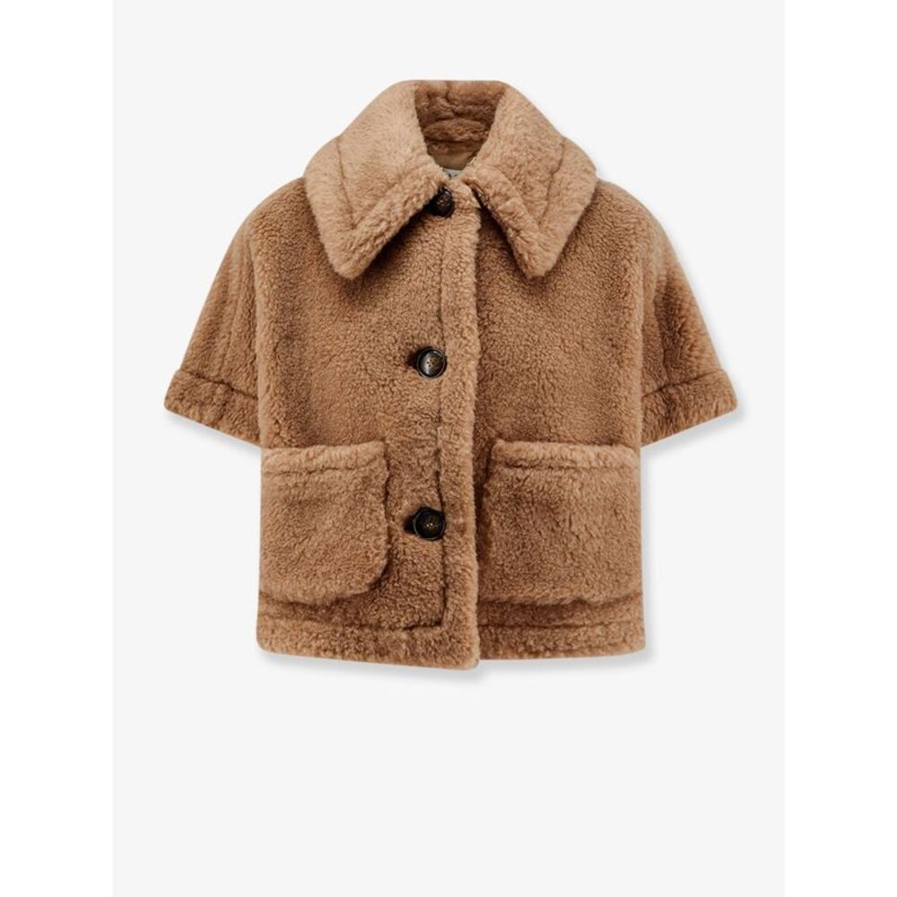 Max Mara Women Mxanewterzo2 Camel Hair And Silk Coat
